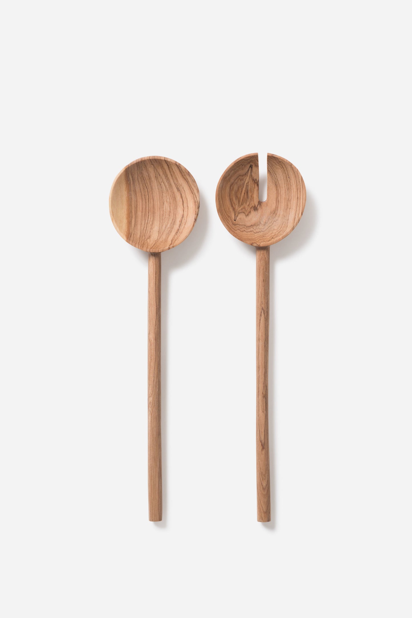 Asili Salad Servers  Reclaimed Olive Wood