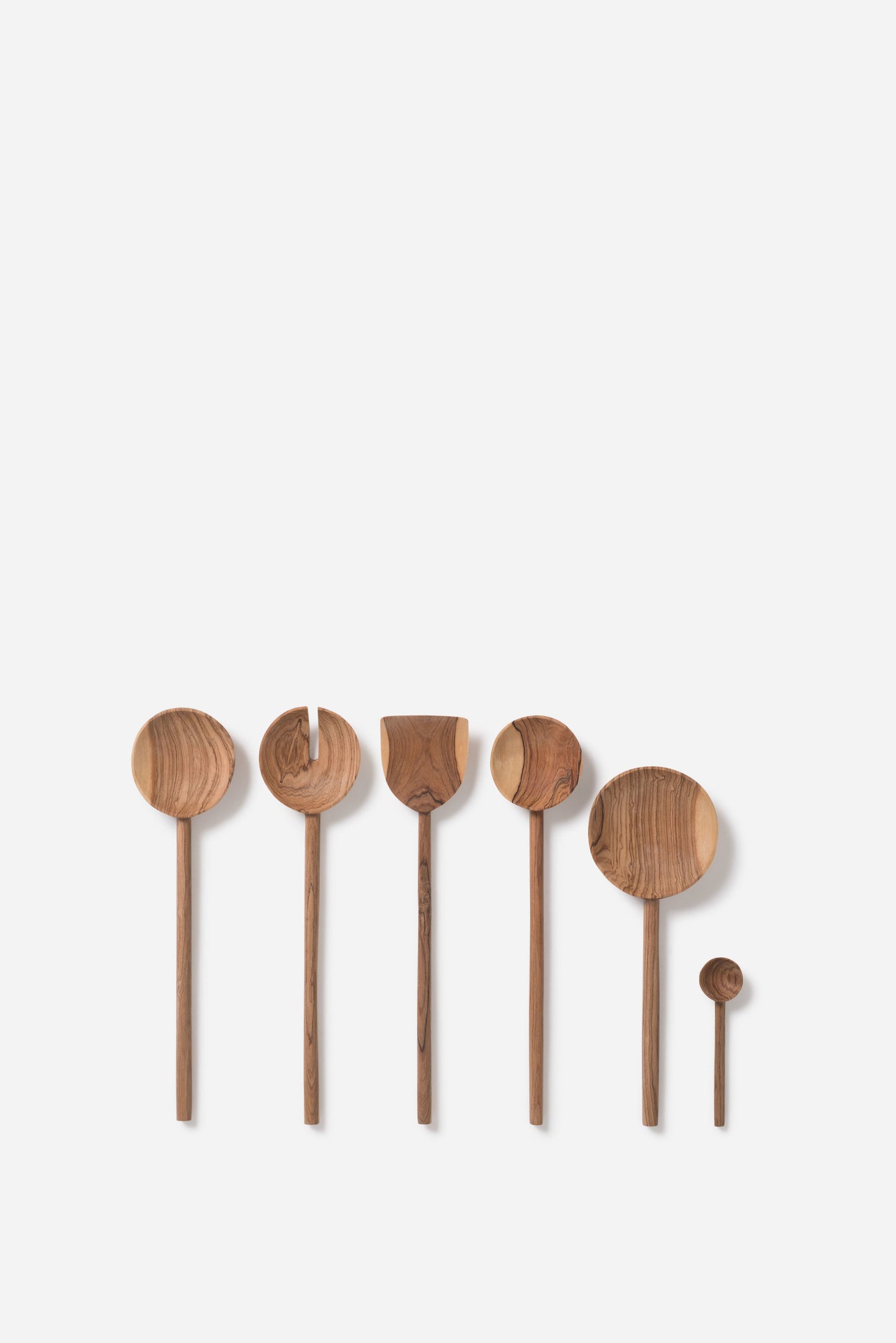 Asili Salad Servers  Reclaimed Olive Wood